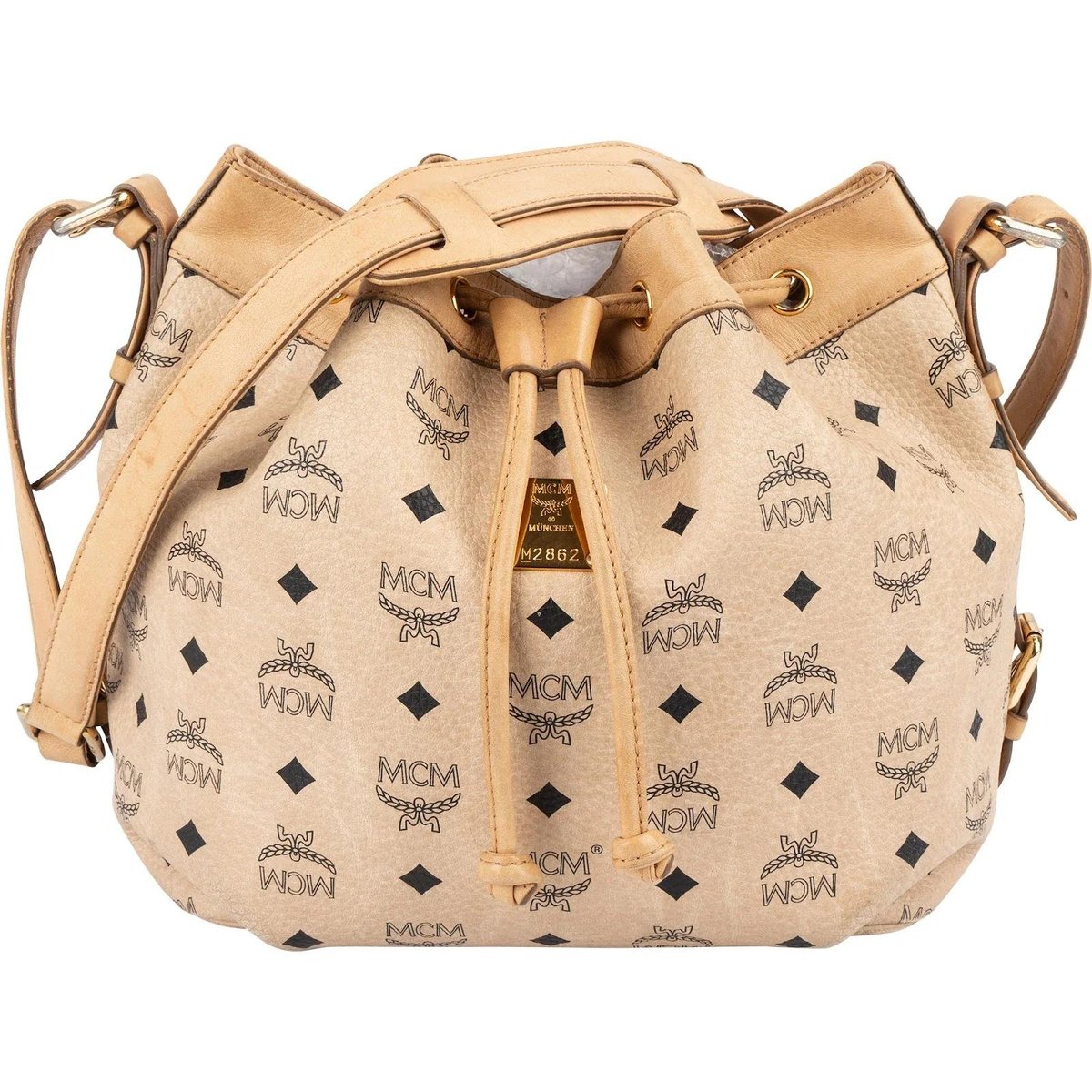 Heritage Drawstring leather crossbody bag