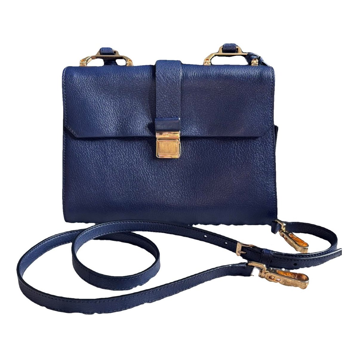 Madras leather handbag