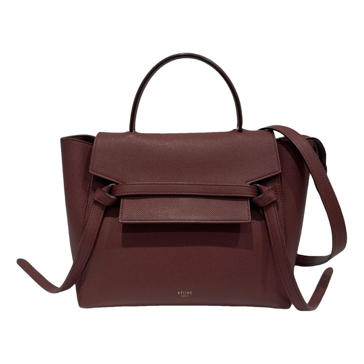 Belt leather handbag
