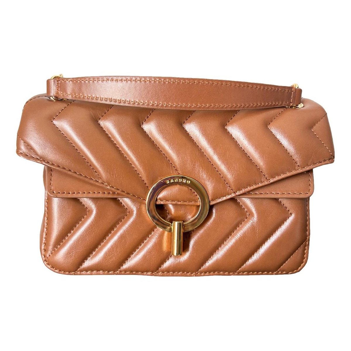Yza leather clutch bag