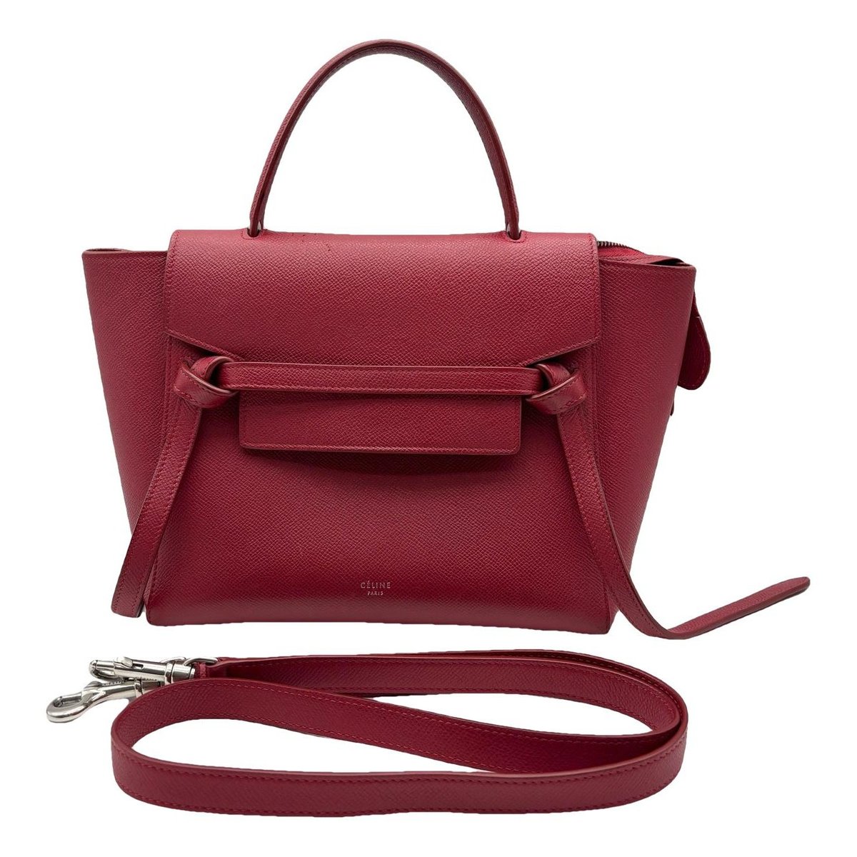Belt leather handbag