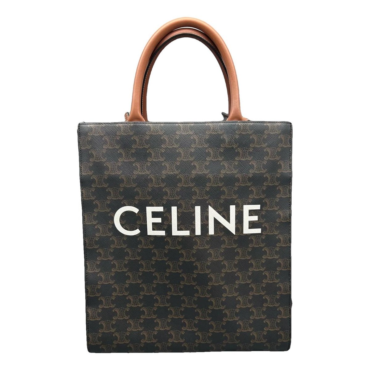Cabas Vertical leather tote