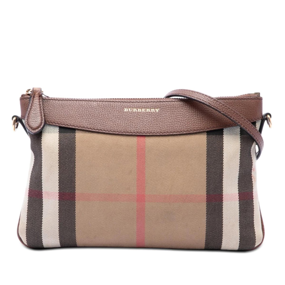 Pocket leather handbag