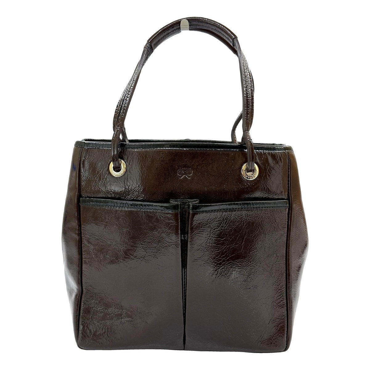 Ebury Maxi patent leather handbag