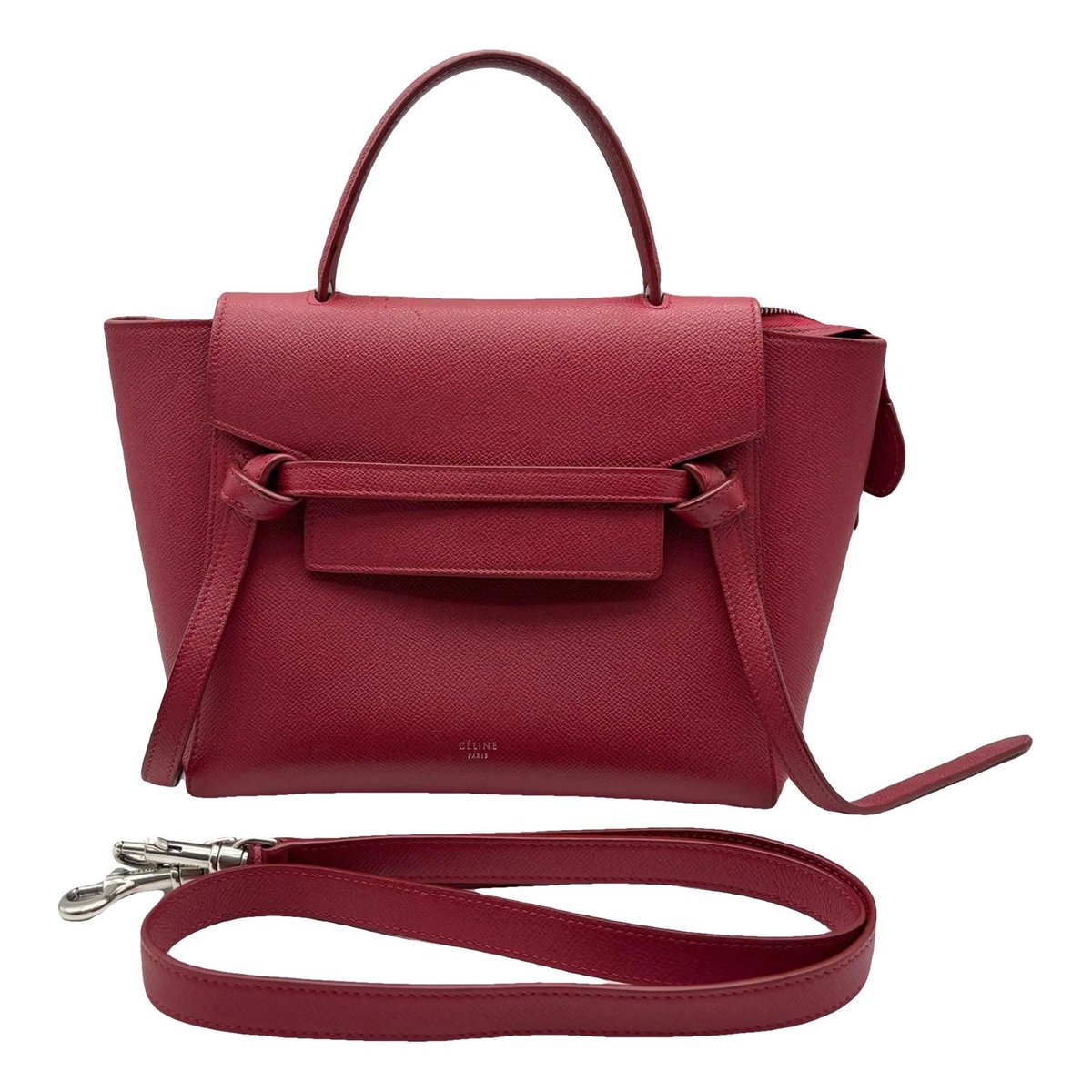Belt leather crossbody bag