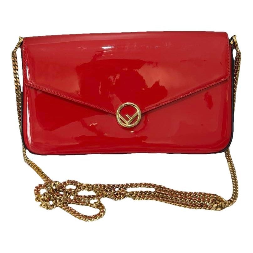 Wallet On Chain patent leather crossbody bag