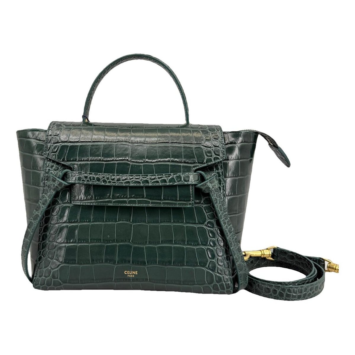 Belt leather handbag