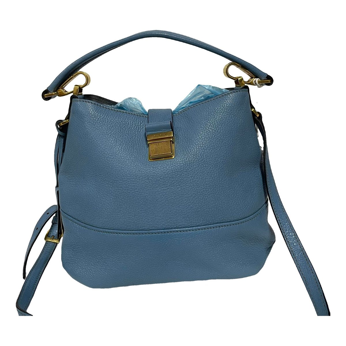 Coffer leather handbag