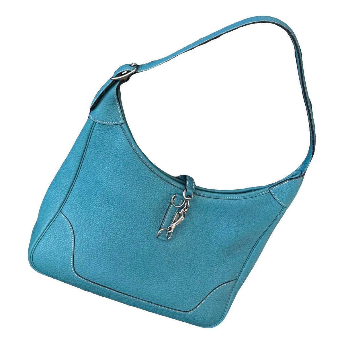 Trim leather handbag