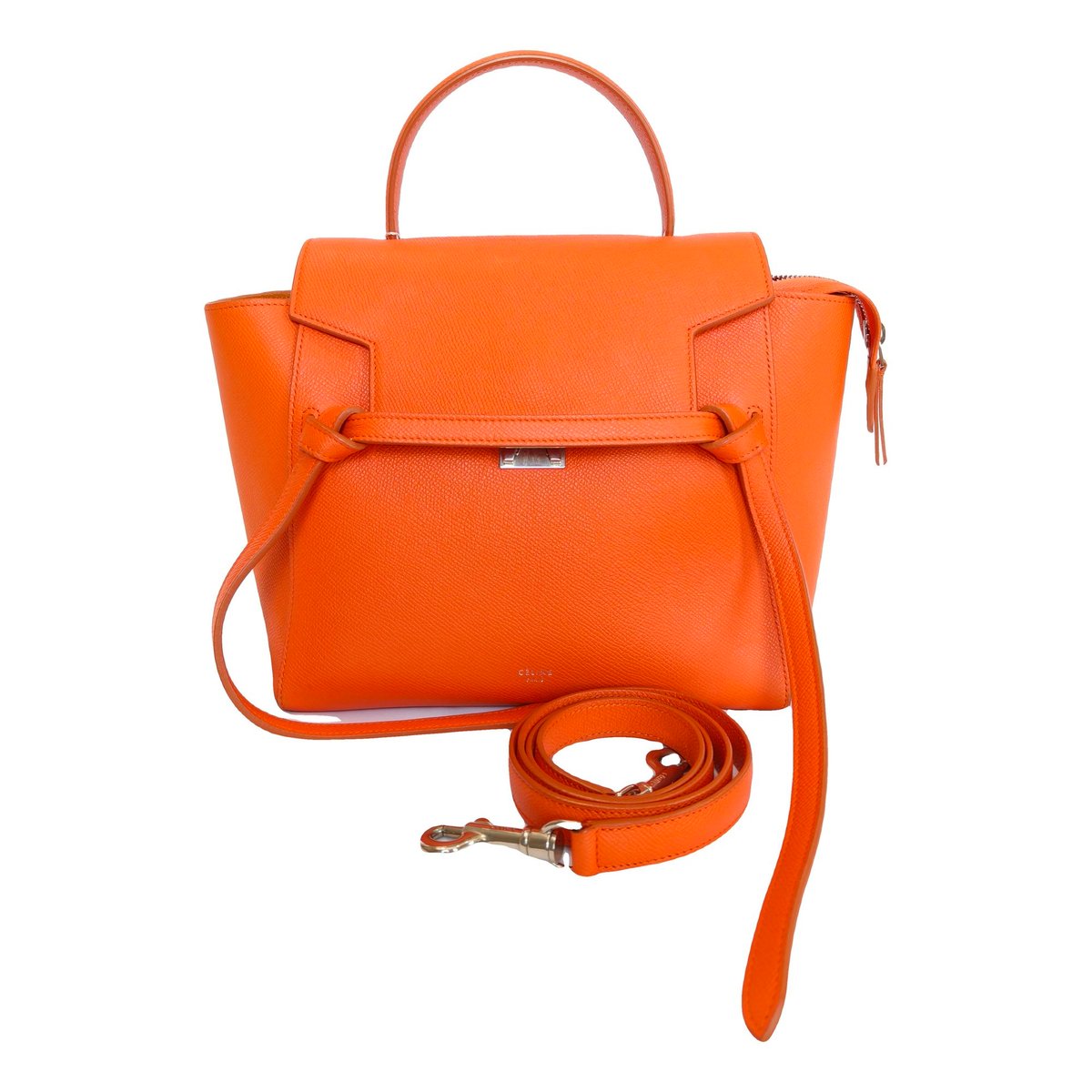 Belt leather handbag
