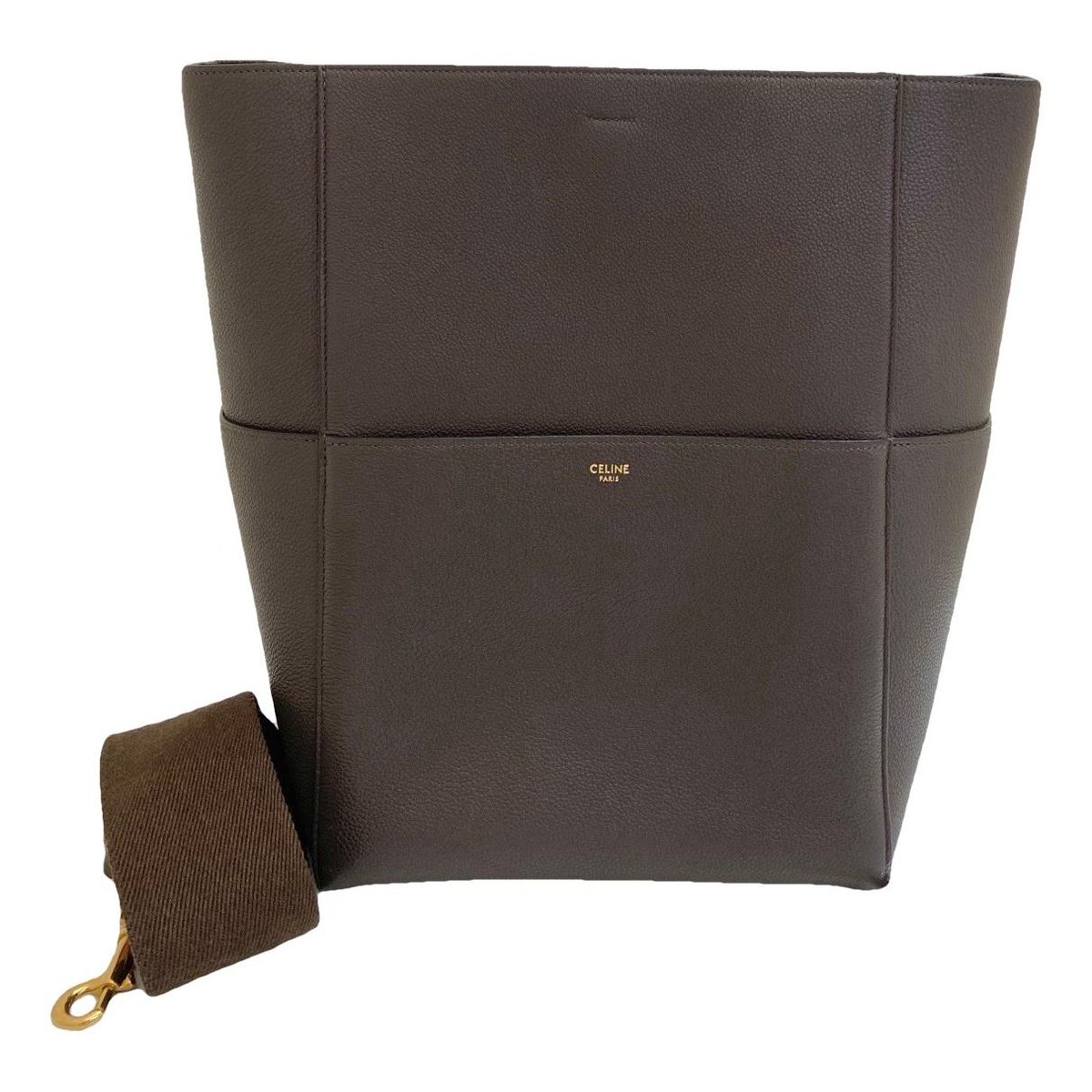 Seau Sangle leather handbag