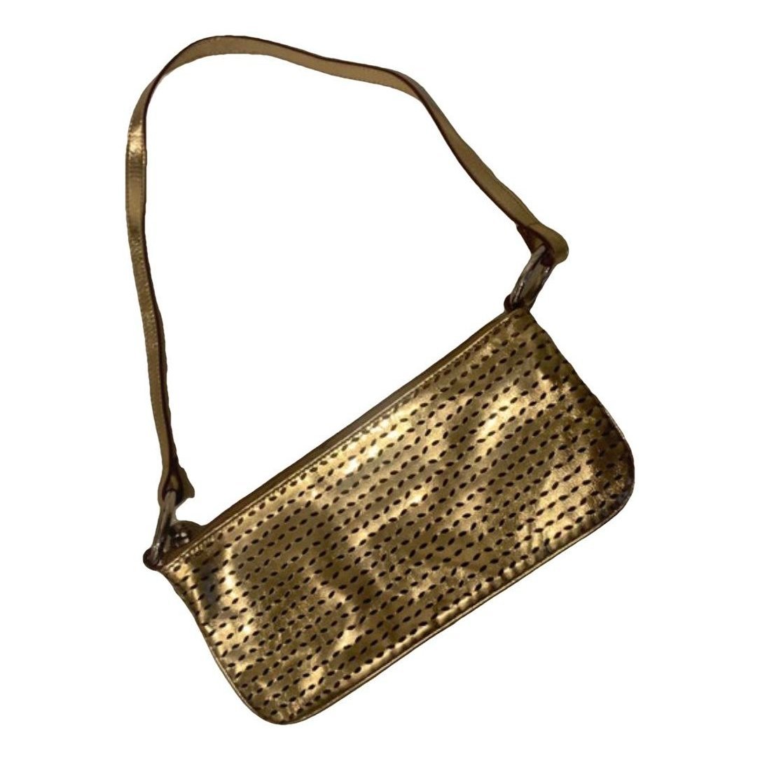 Leather clutch bag