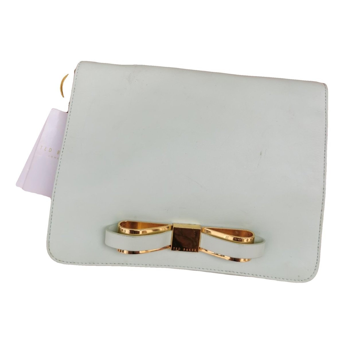 Leather clutch bag