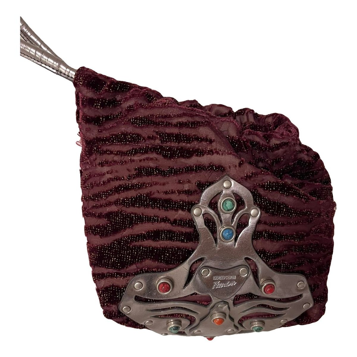 Velvet clutch bag