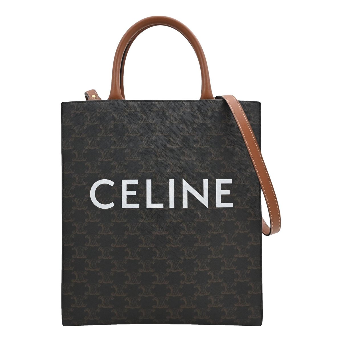 Cabas Vertical leather tote