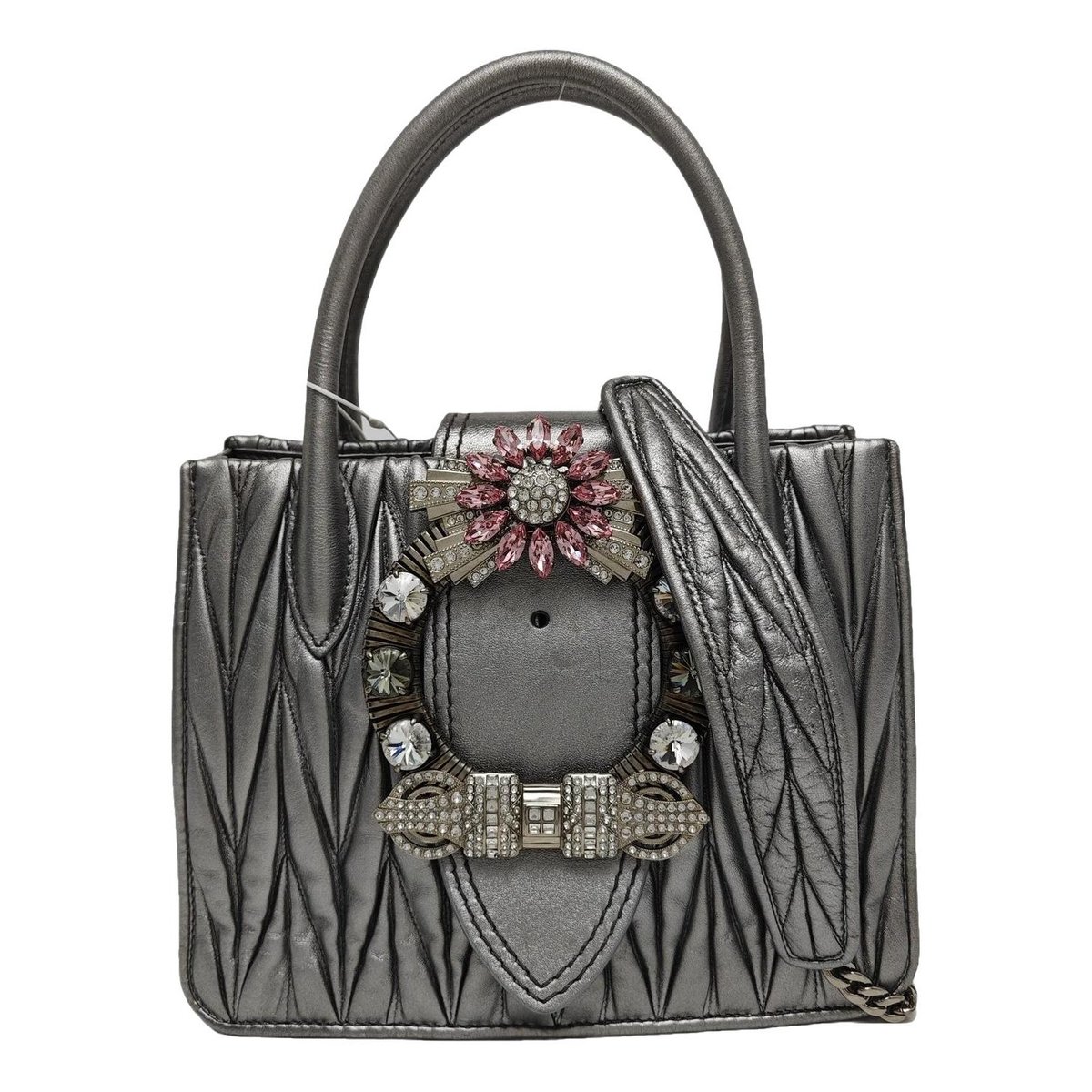 Miu Lady leather handbag