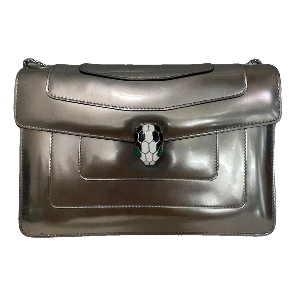 Serpenti leather handbag