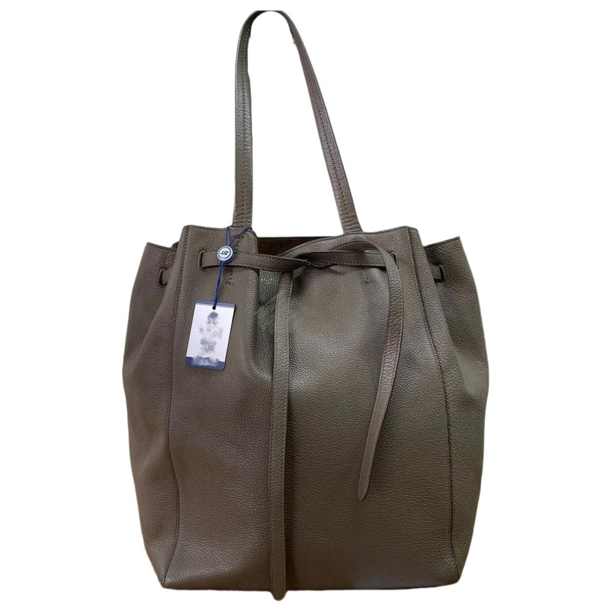 Cabas leather handbag
