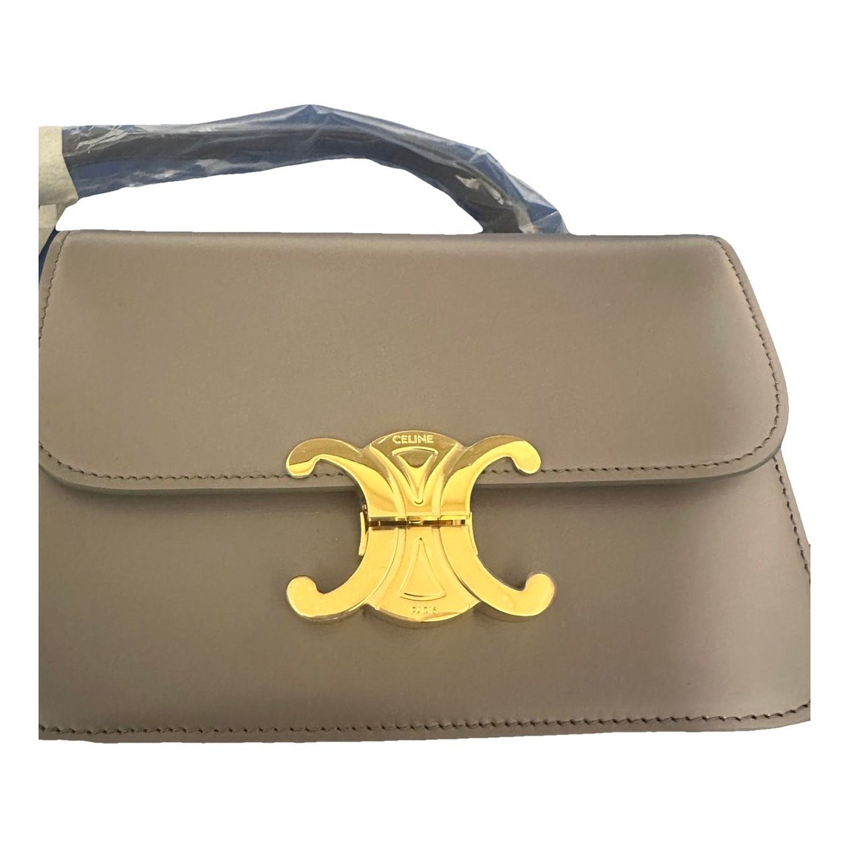 Triomphe leather handbag