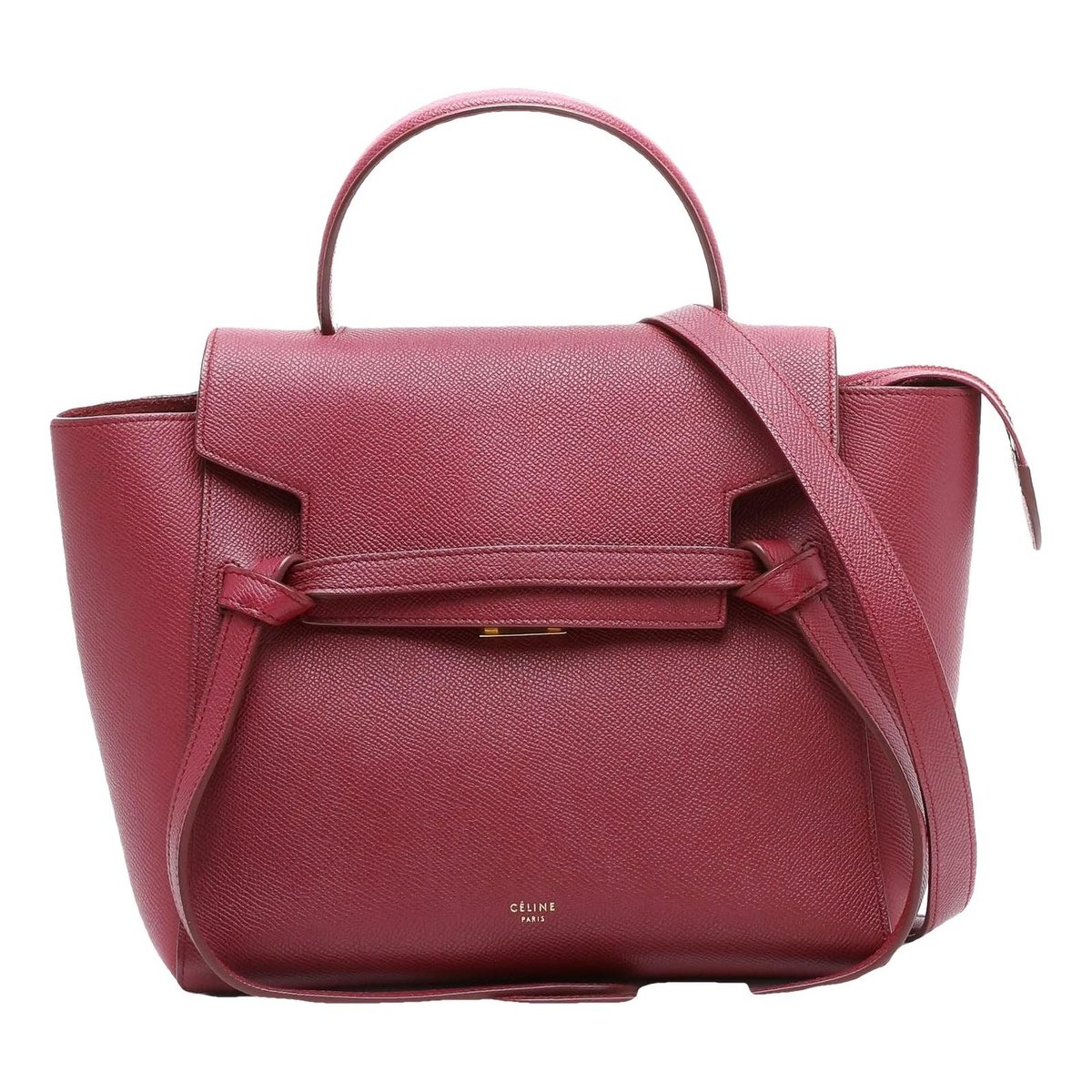 Belt leather handbag