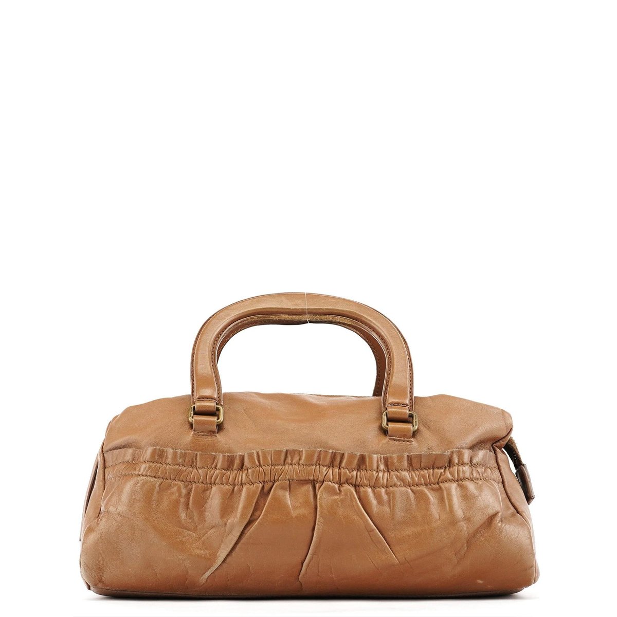 Pocket leather bowling bag