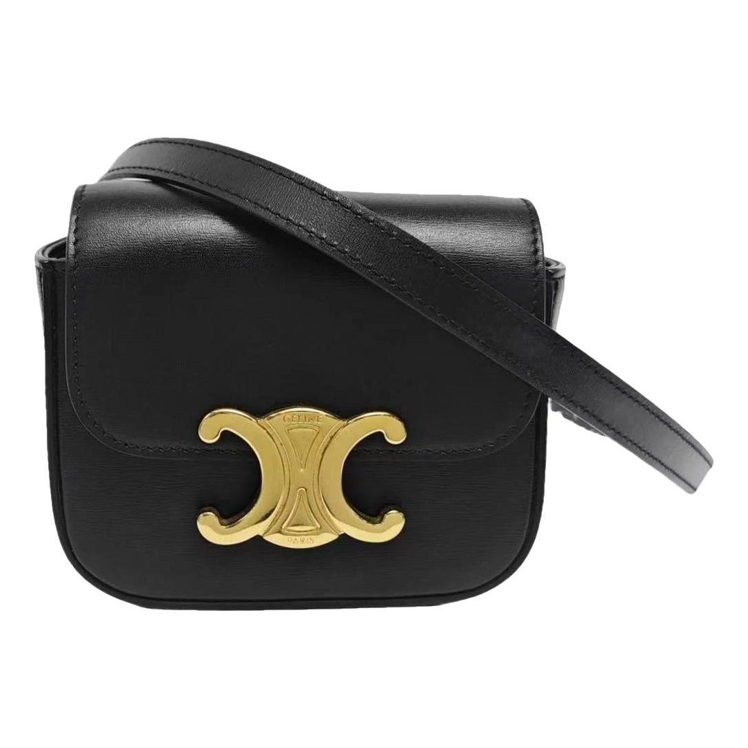 Triomphe leather crossbody bag