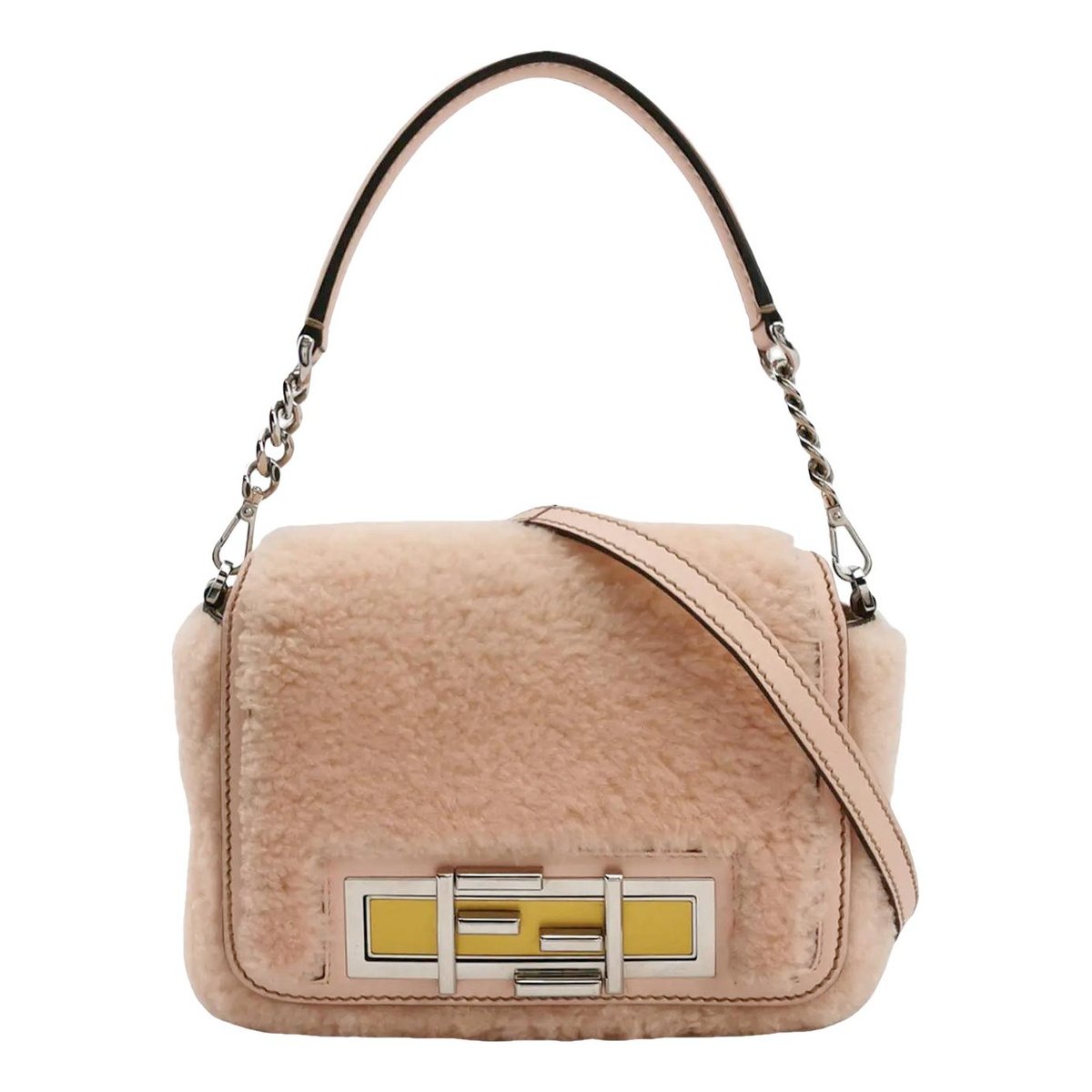 Baguette wool crossbody bag
