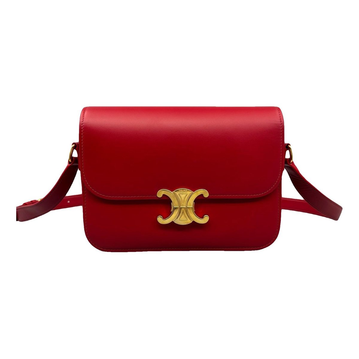 Triomphe leather handbag