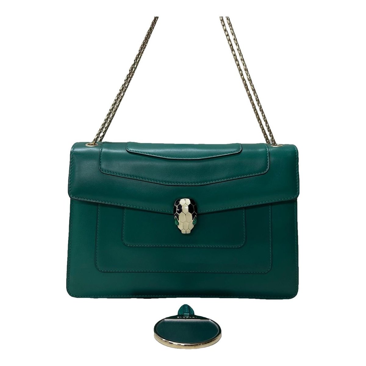 Serpenti leather handbag