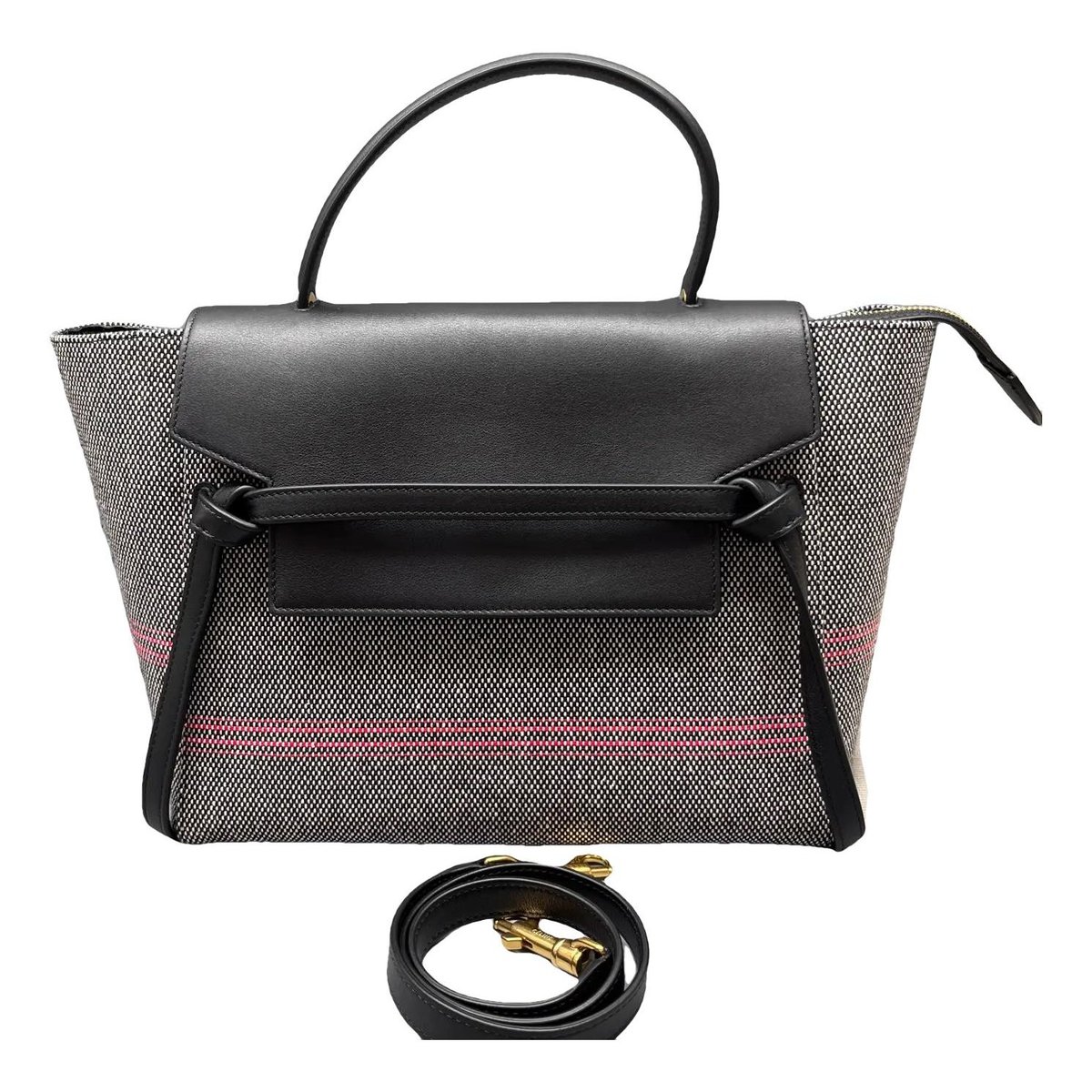 Belt leather crossbody bag