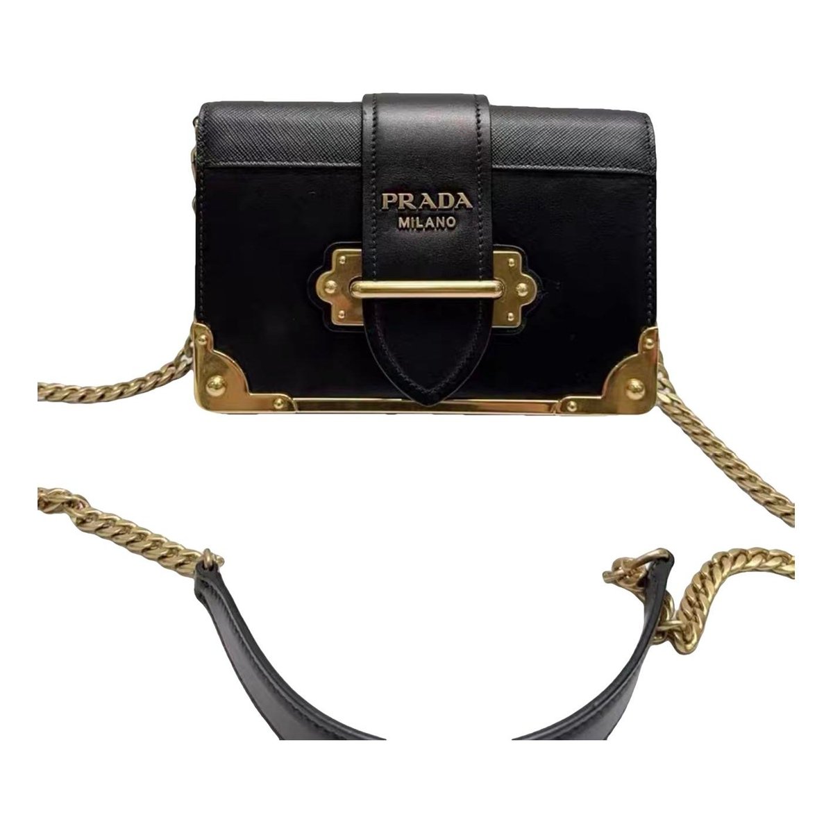 Cahier leather crossbody bag