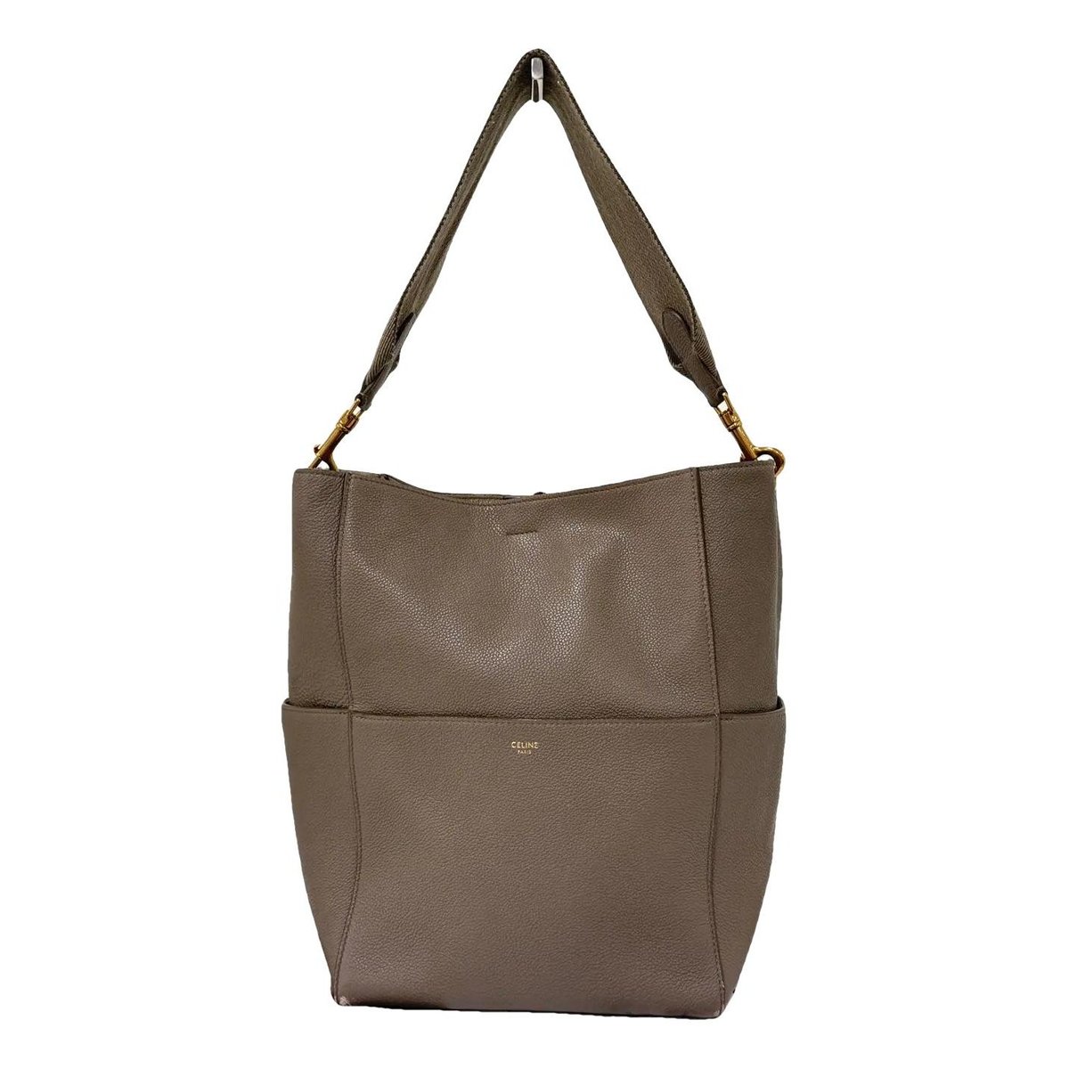 Seau Sangle leather handbag