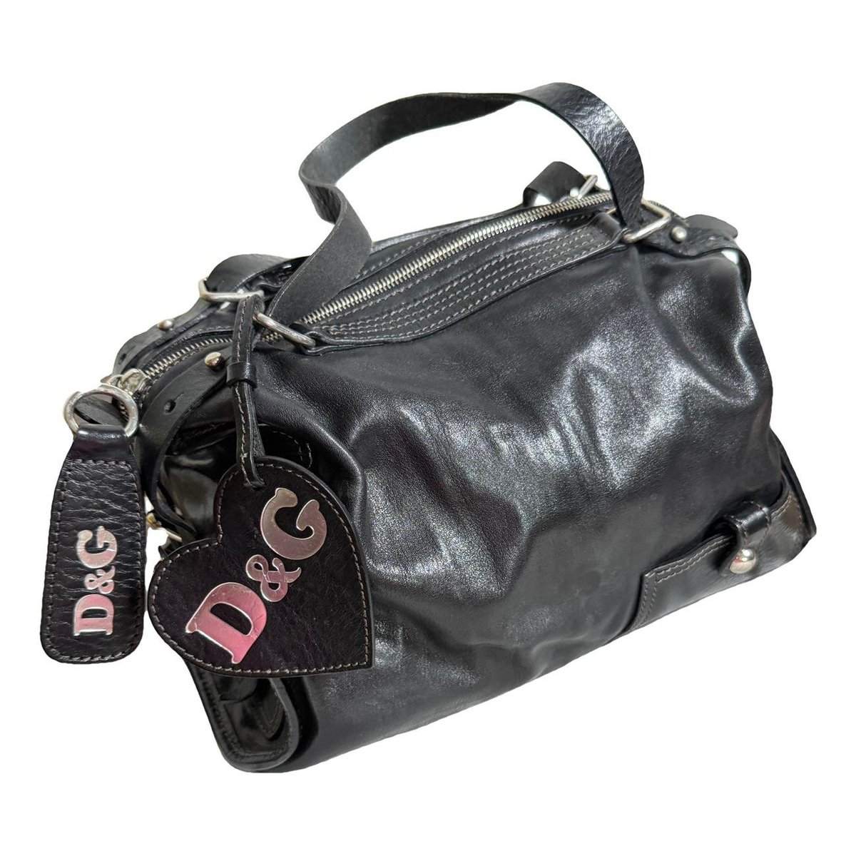 Leather bowling bag