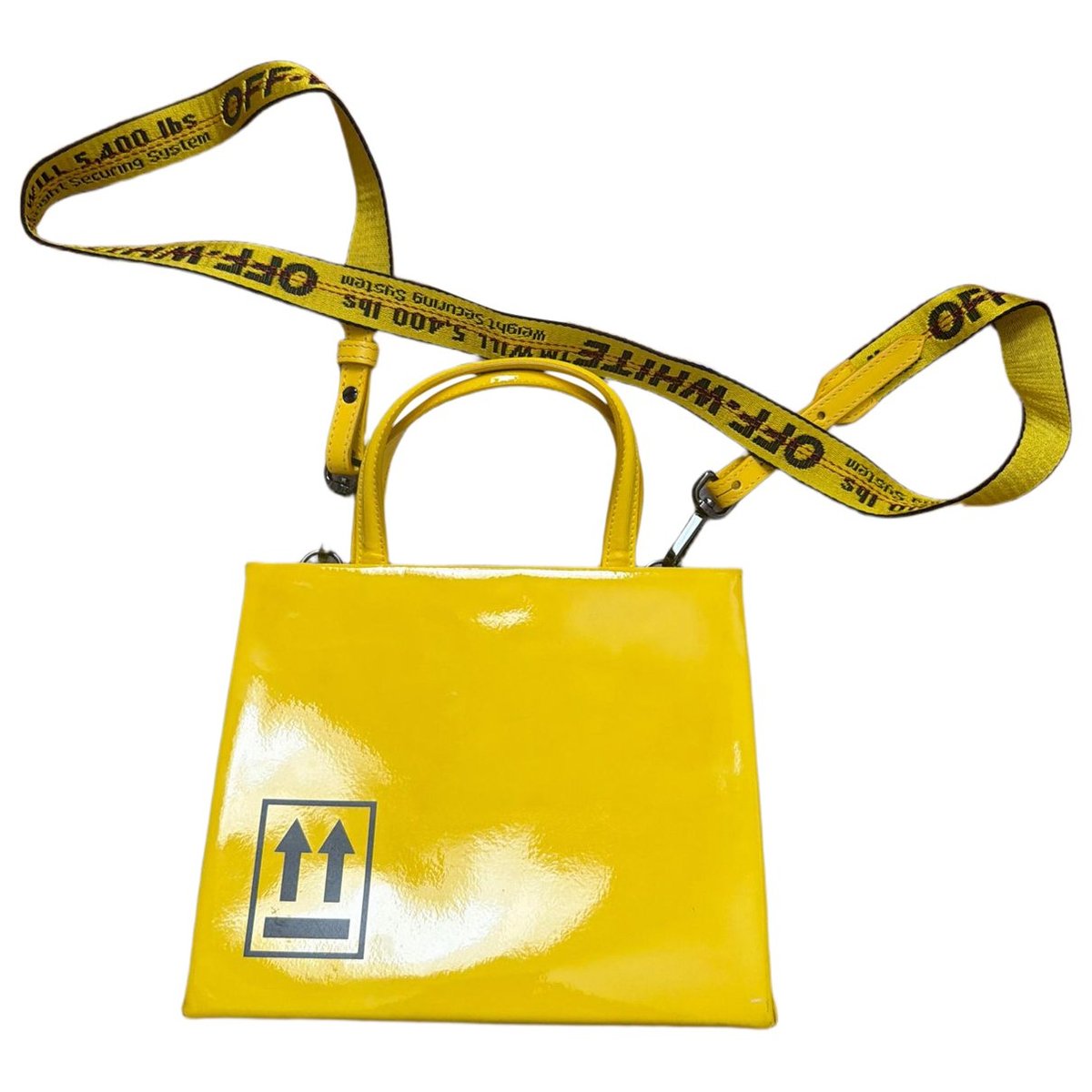 Patent leather handbag