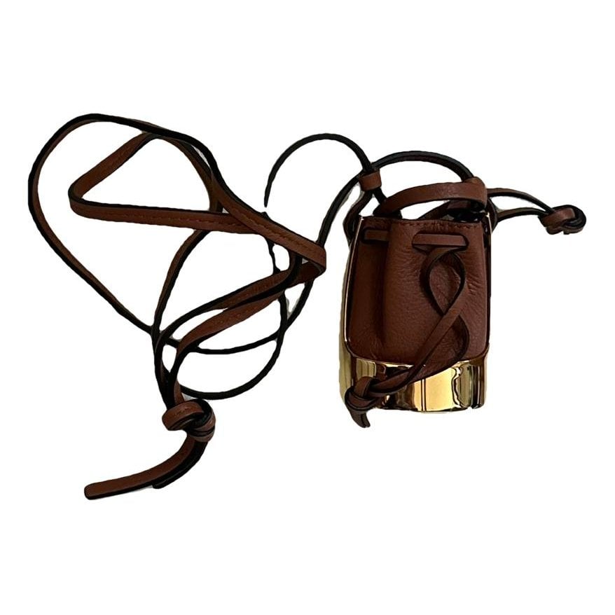 Balloon leather handbag