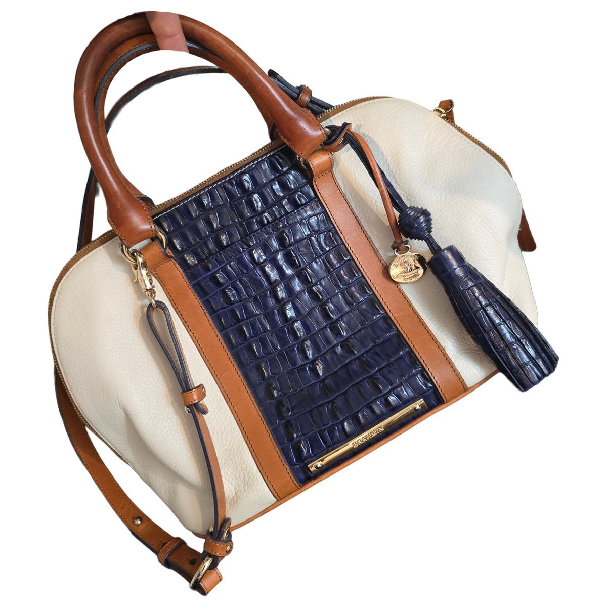 Leather satchel