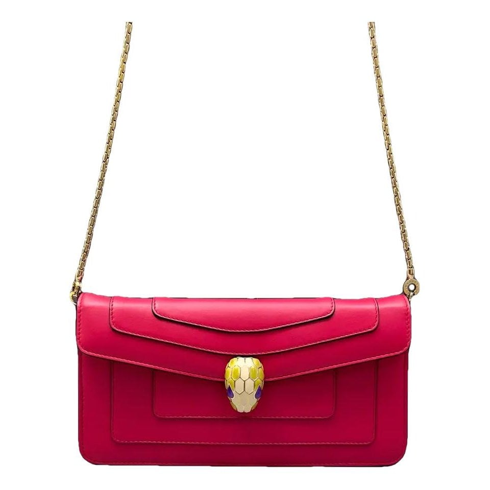 Serpenti leather handbag