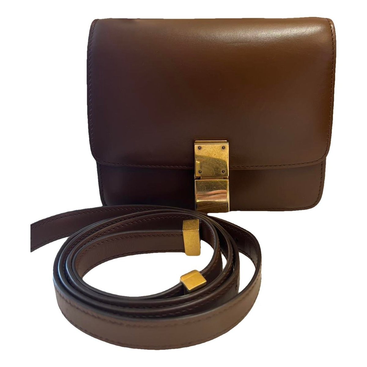 Classic leather crossbody bag