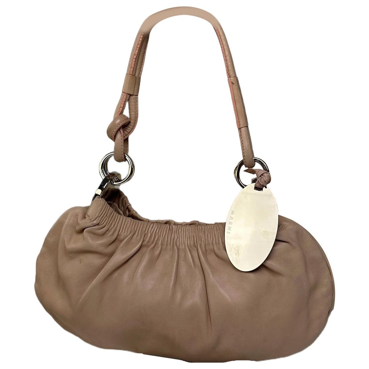 Trunk leather handbag