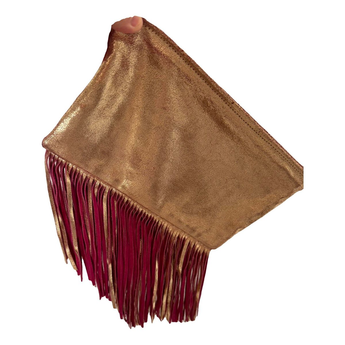Leather clutch bag