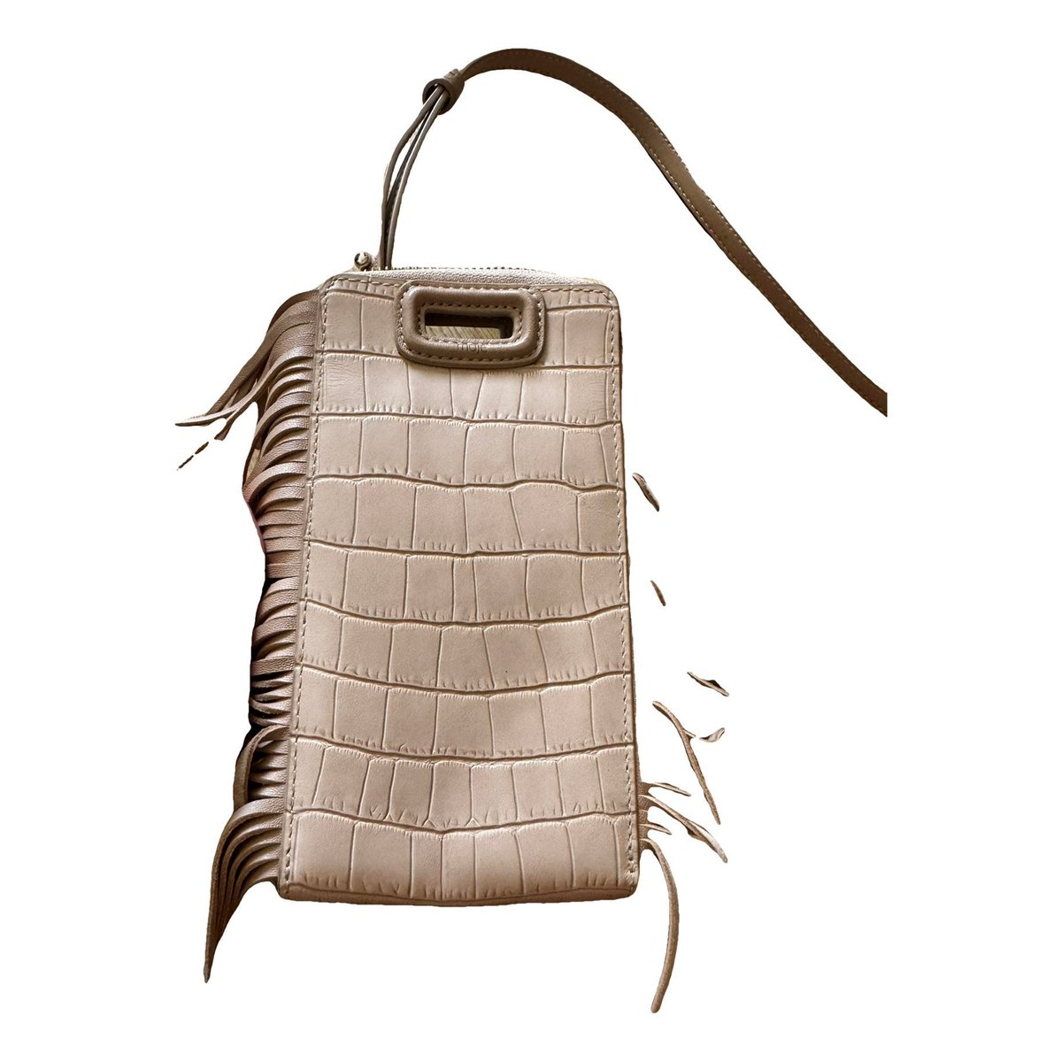 Leather clutch bag