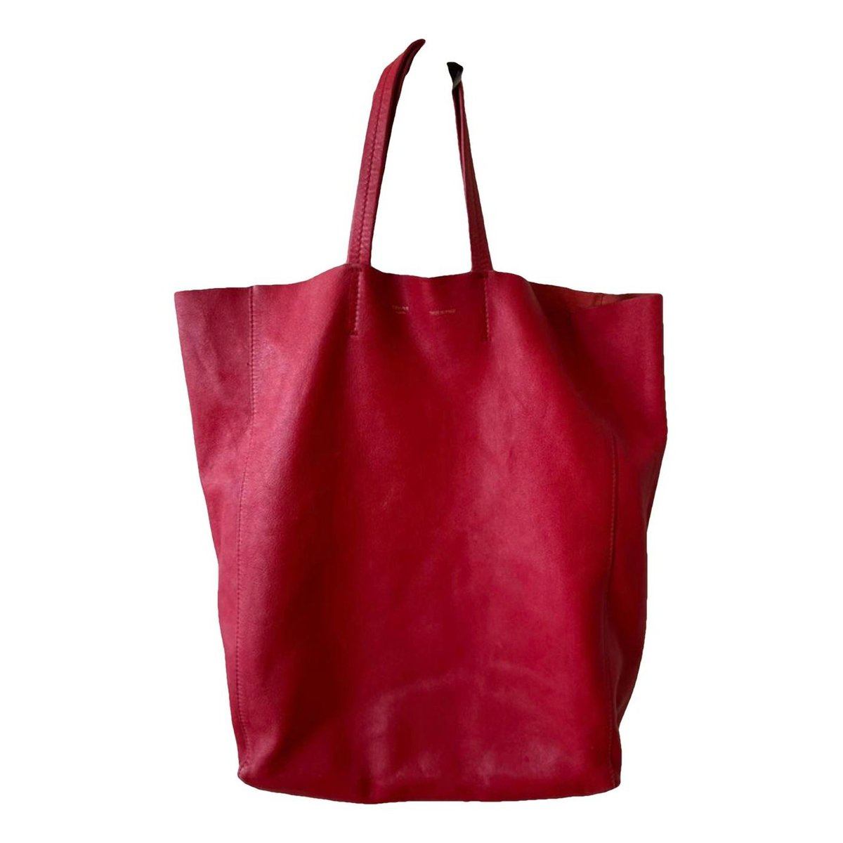 Cabas leather tote
