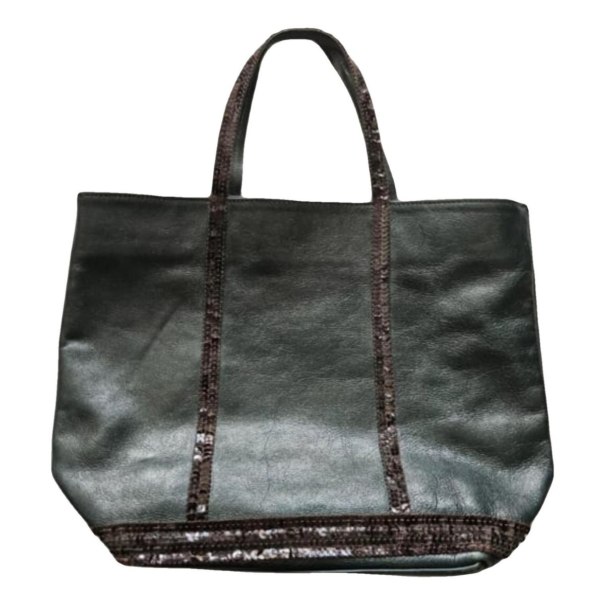 Cabas leather tote