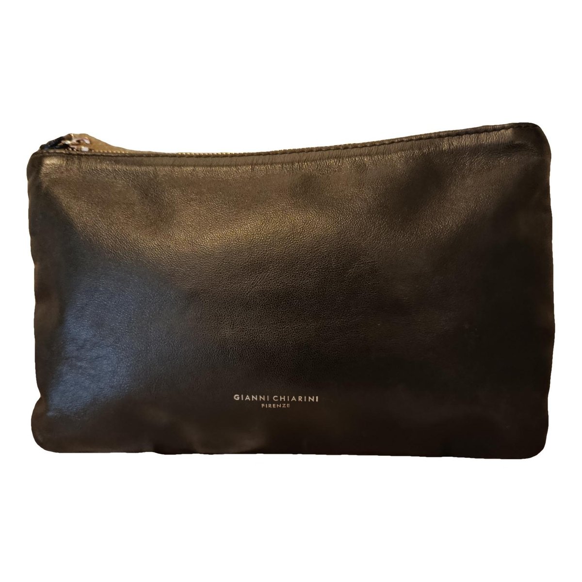 Leather clutch bag