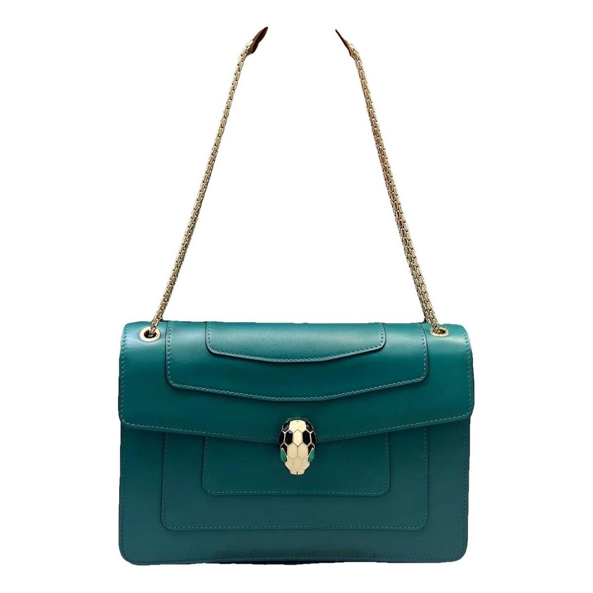 Serpenti leather mini bag