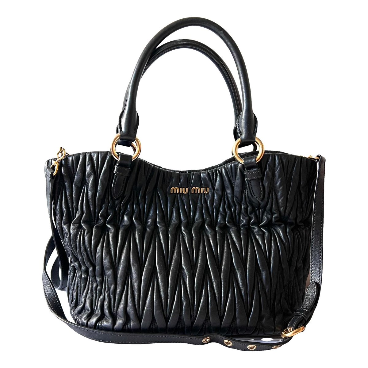 Matelassé leather crossbody bag