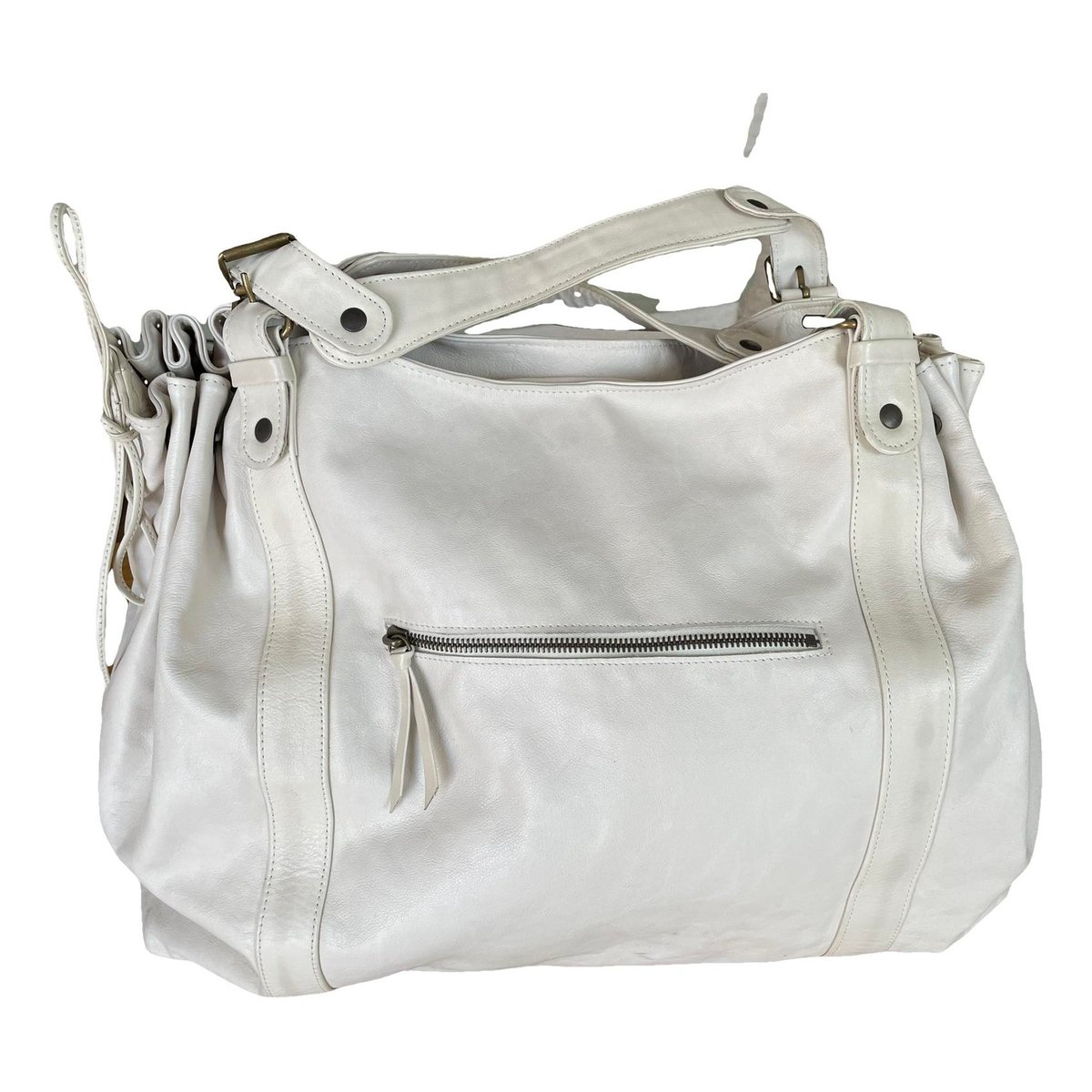 Leather travel bag