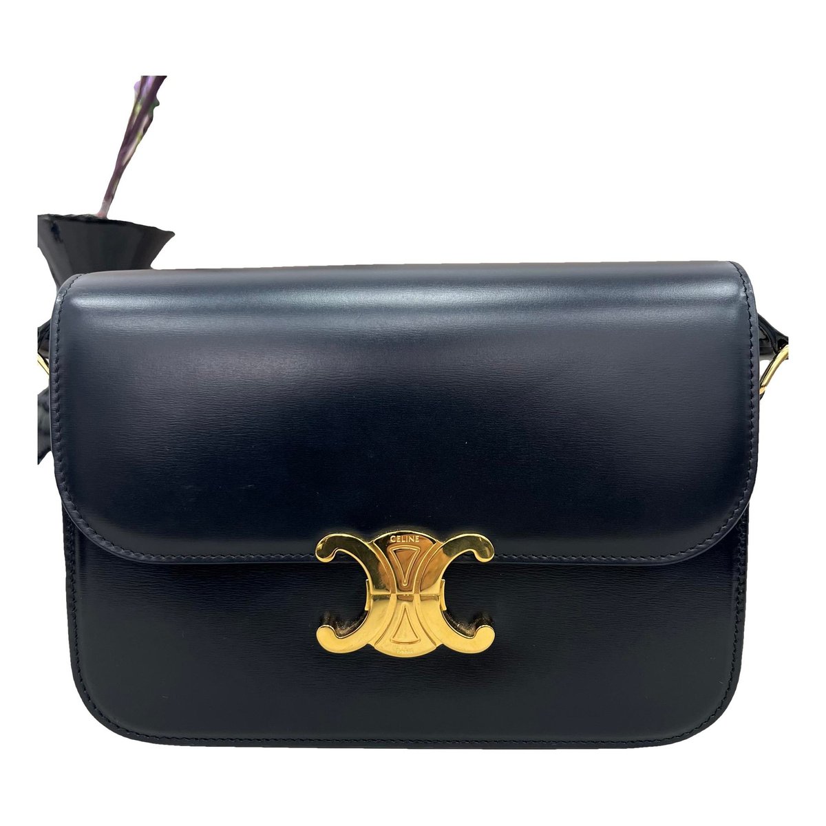 Triomphe leather handbag