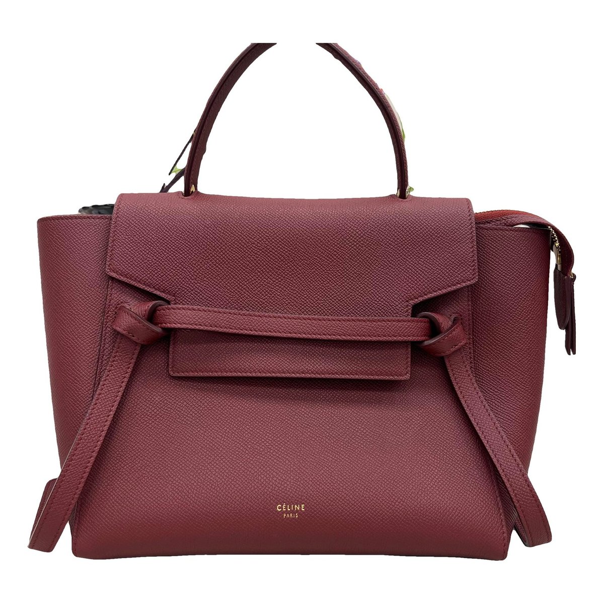Belt leather handbag