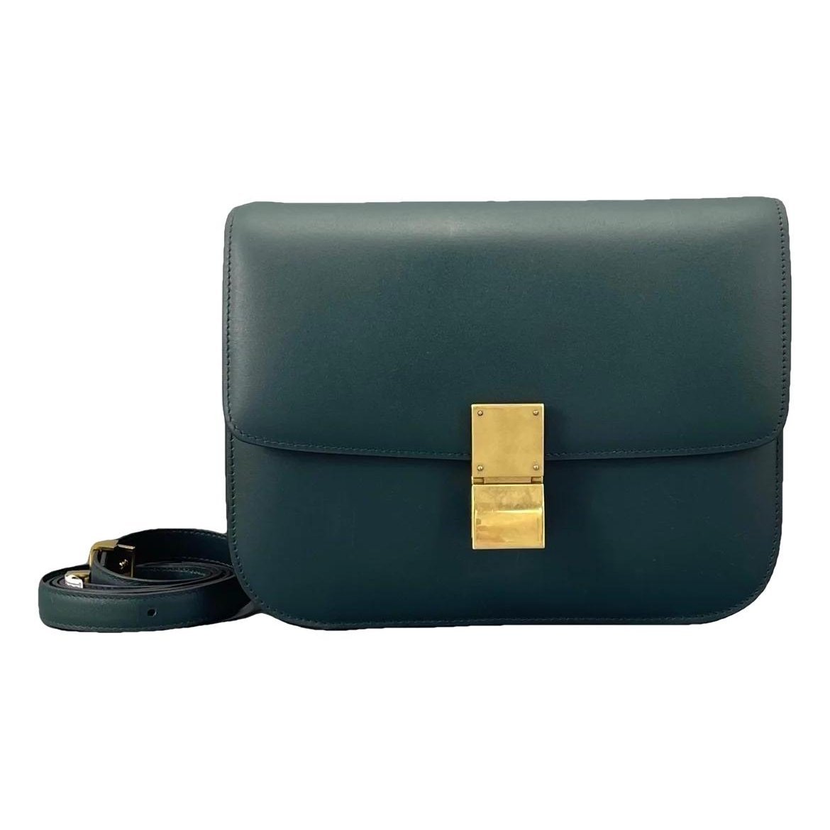 Clasp box leather mini bag